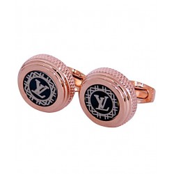 Louis Vuitton Logo Golden Cufflinks